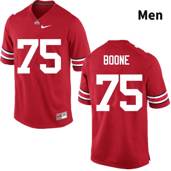 Ohio State Buckeyes Alex Boone Men's #75 Red Game Stitched College Football Jersey